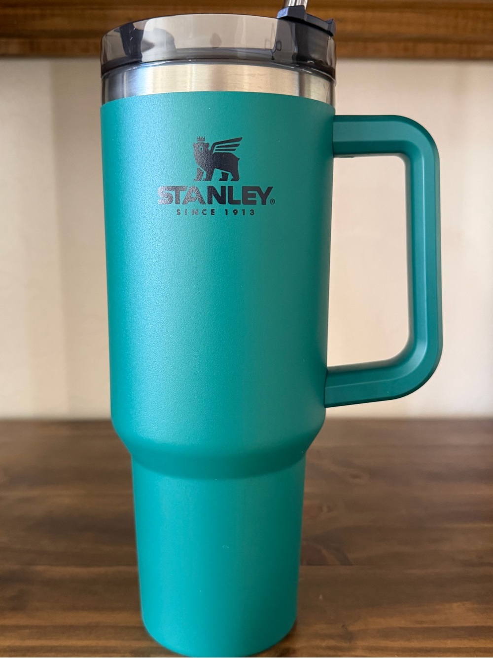Stanley Teal 40oz Travel Mug with Handle
